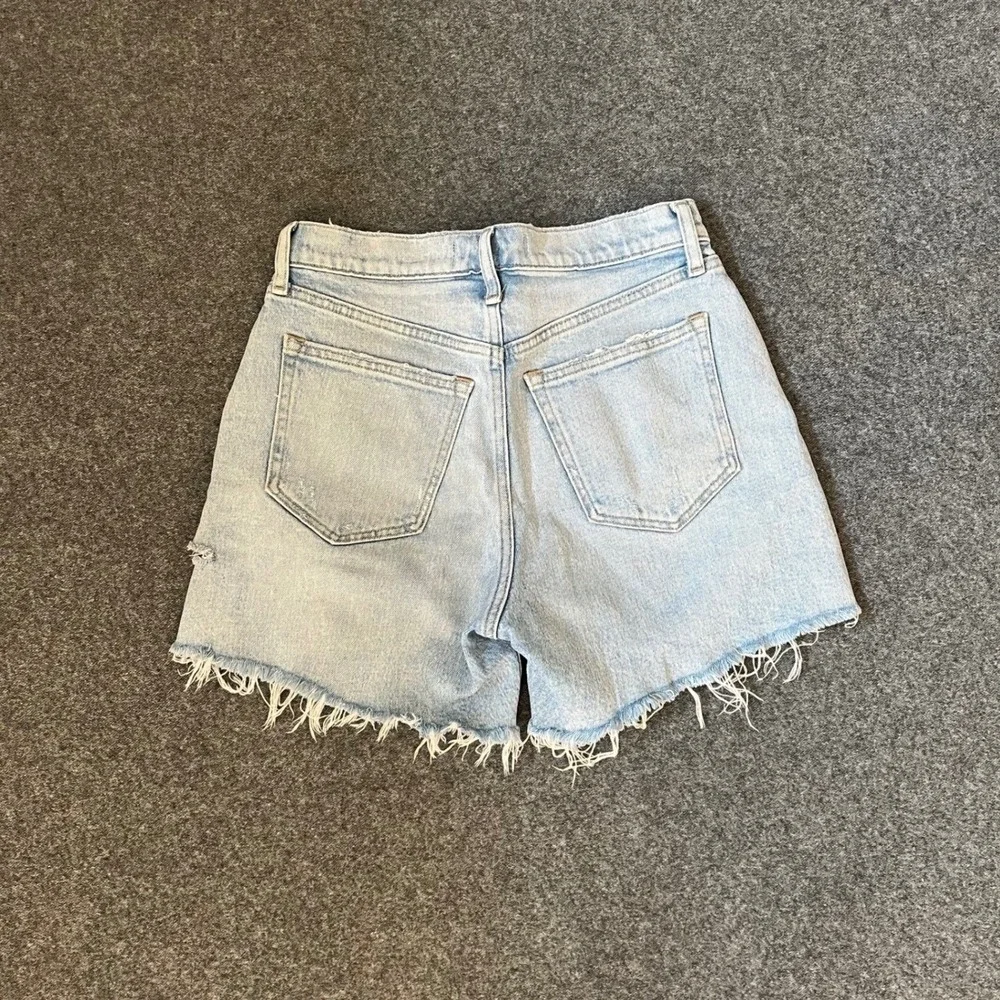Abercrombie & Fitch Distressed 90's Baggy Jean Shorts 24